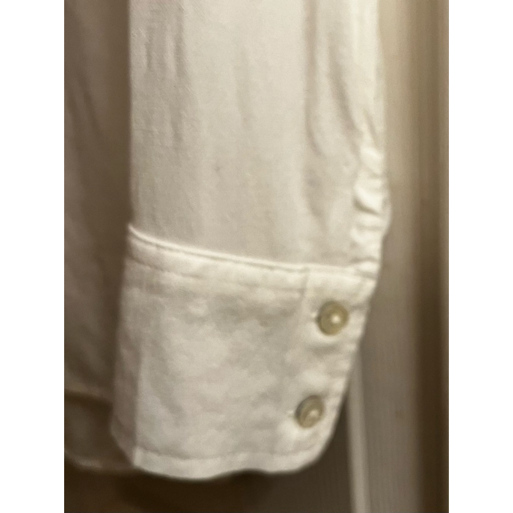 Women's Talbots~Button Down Shirt Off-White~LP - Picture 3 of 10